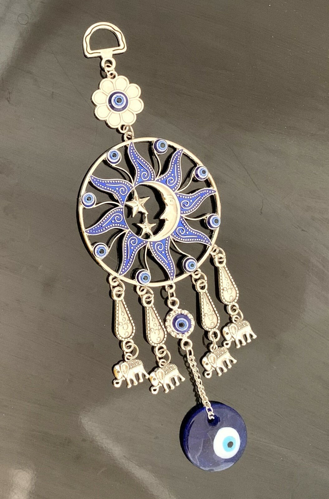Turkish Blue Evil Eye Protective Wall Hanging Decor Amulet Ornament -7 gallery
