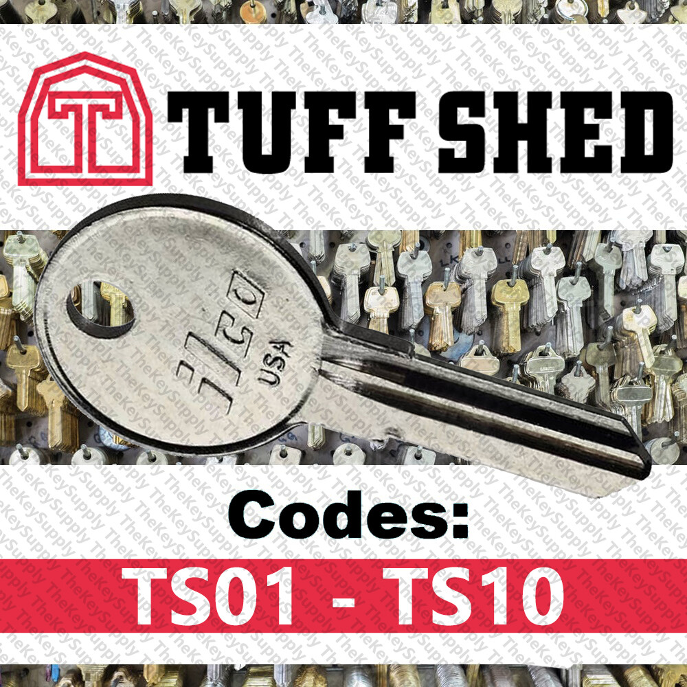 Tuff Shed Replacement Keys Cut to Code TS01 - TS10 gallery