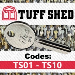 Tuff Shed Replacement Keys Cut to Code TS01 – TS10