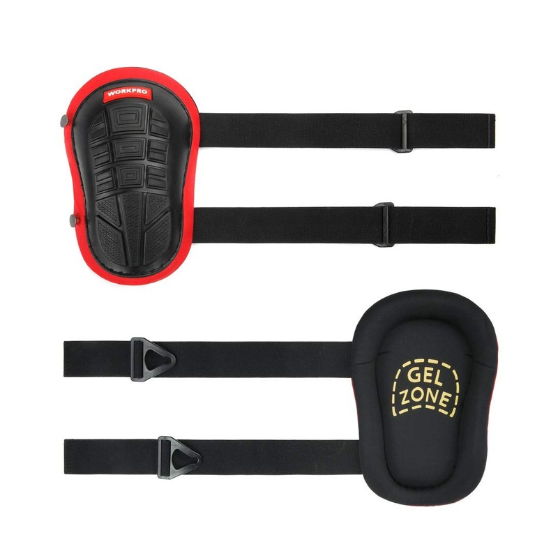 WORKPRO Knee Pads for Work, Construction with Ergonomic Black&Red gallery