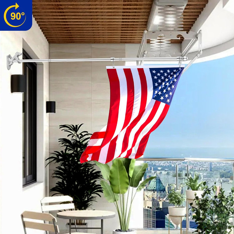 Flag Pole Holder Outside House Flag Pole Bracket Heavy Duty Metal Flag Mount gallery
