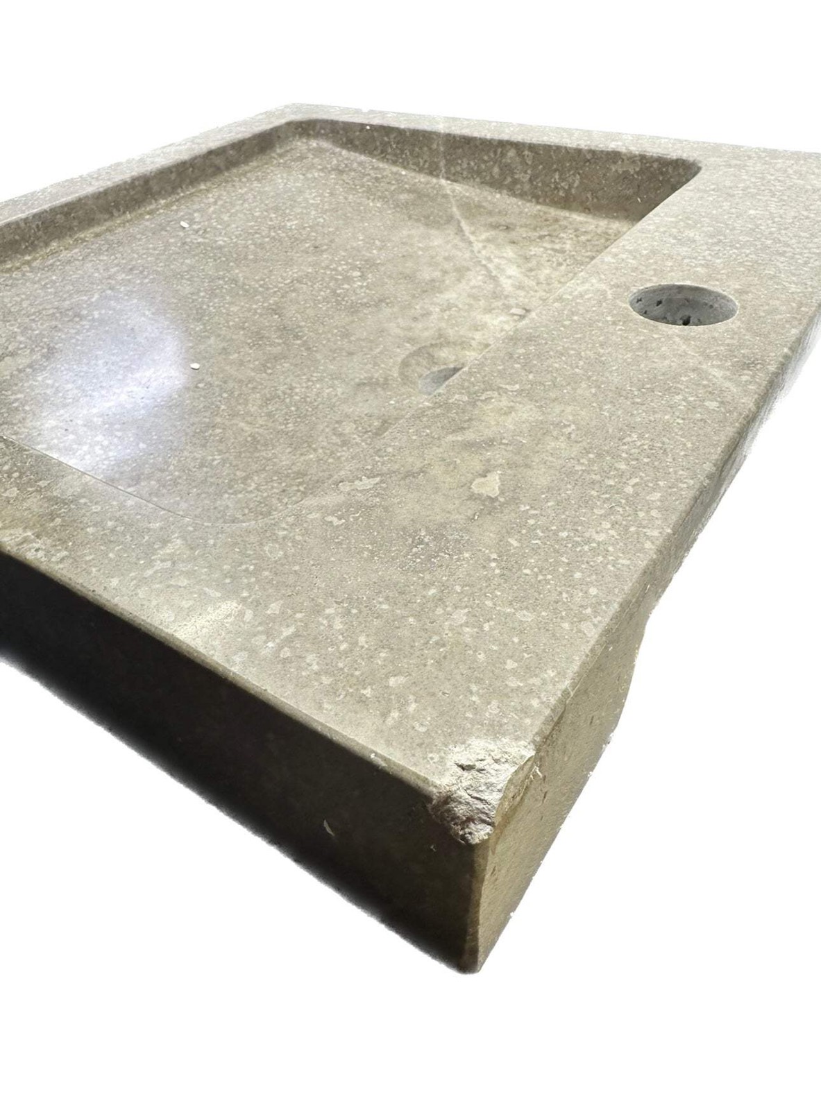 Signature Hardware Square Polished Travertine Vessel Sink – Beige gallery