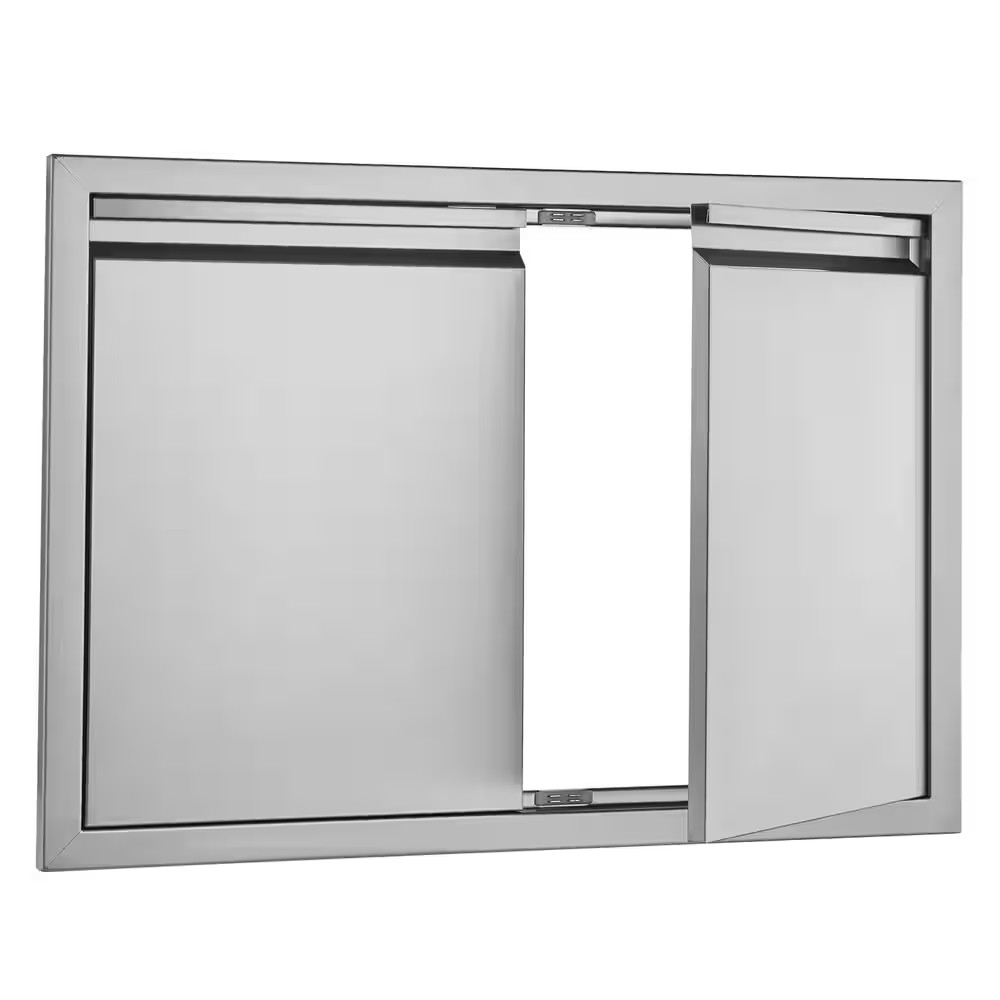 30 In. W X 21 In. H Double Access Door Double Wall Stainless Steel Outdoor Cabin gallery