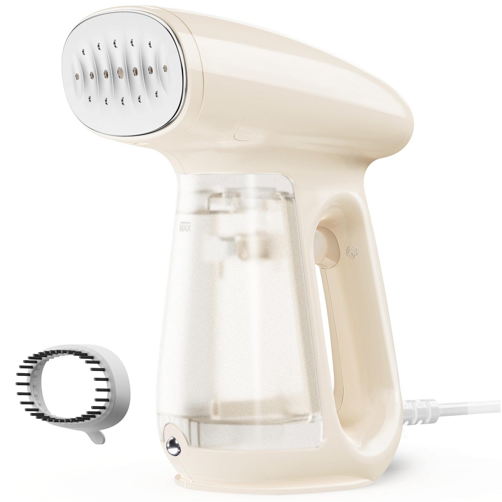 Bear Steamer for Clothes, Handheld Clothes Steamer,1300W Compact, Beige gallery