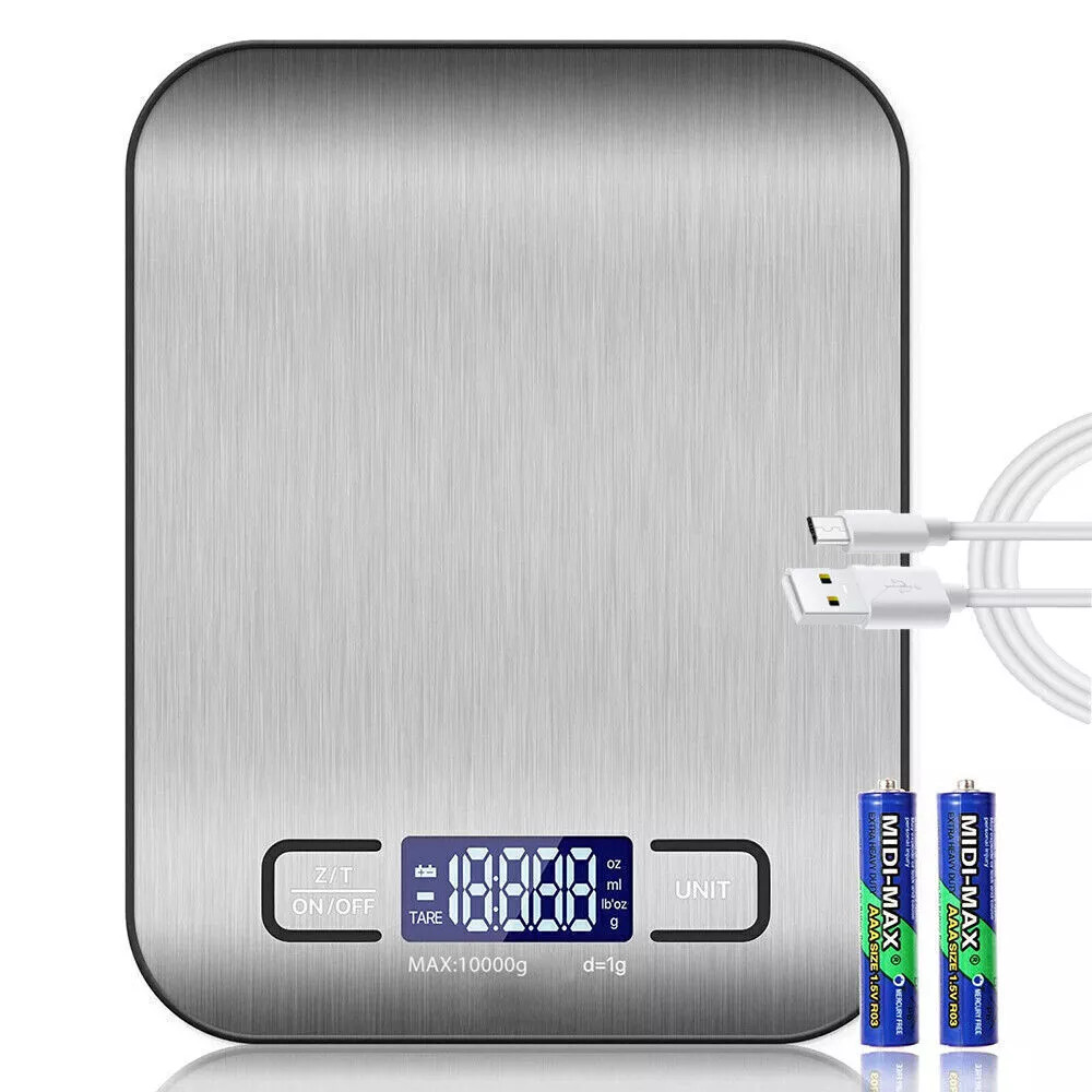 22Lbs Food Digital Kitchen Weight Scale Grams & Ounces, Backlit Stainless Steel gallery