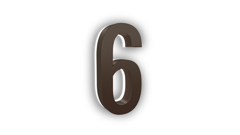 5" ABS-Polymer Backlit LED 5000K Illuminated Address Numbers, Modern Look Number gallery