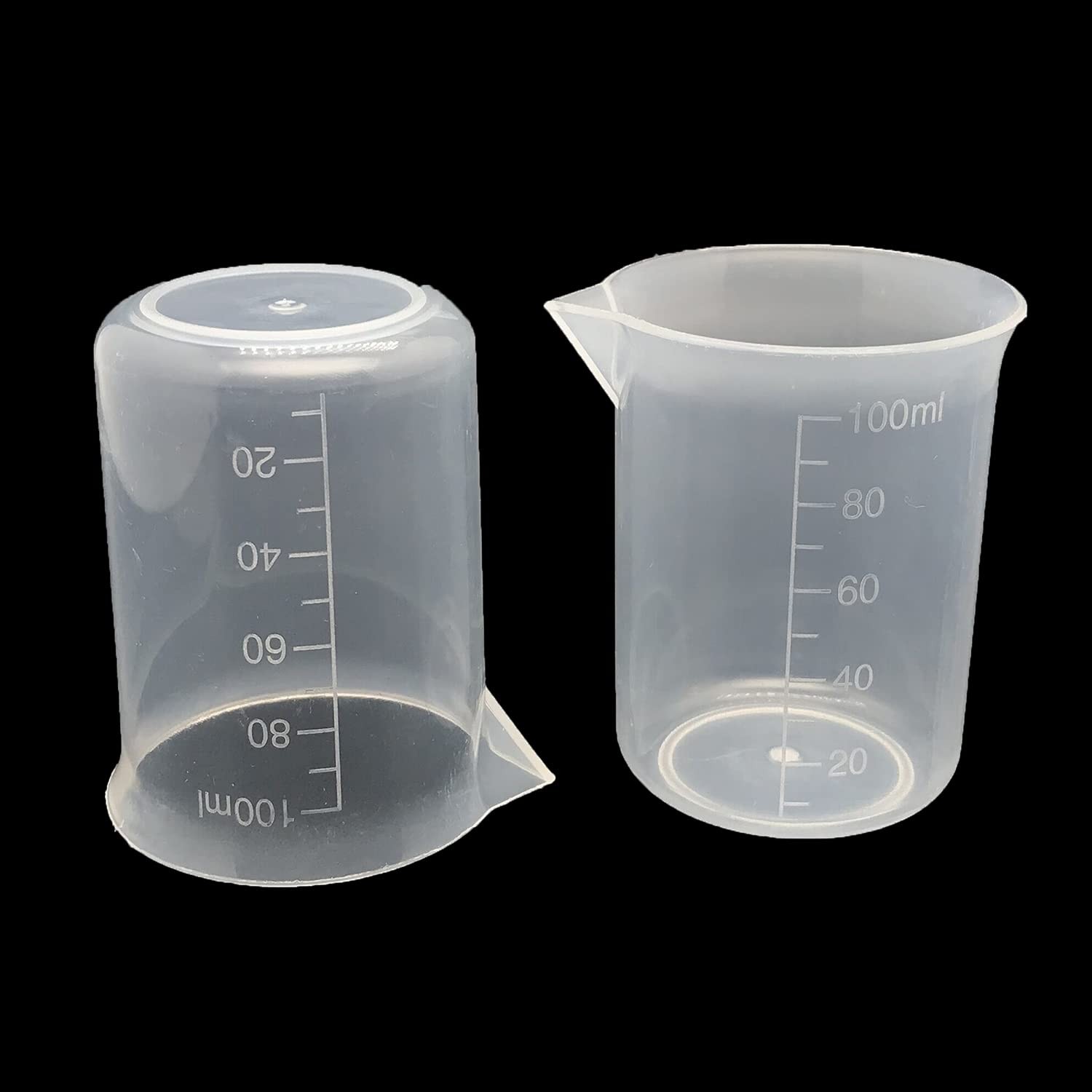8 Pcs Epoxy Mixing Cups, 100ml/3.4oz 5cm x 7cm (2inch x 2.7inch), Clear gallery