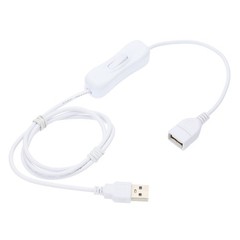 3.28ft USB Extension Cable with Switch, Long Inline Toggle Switch Power Cable