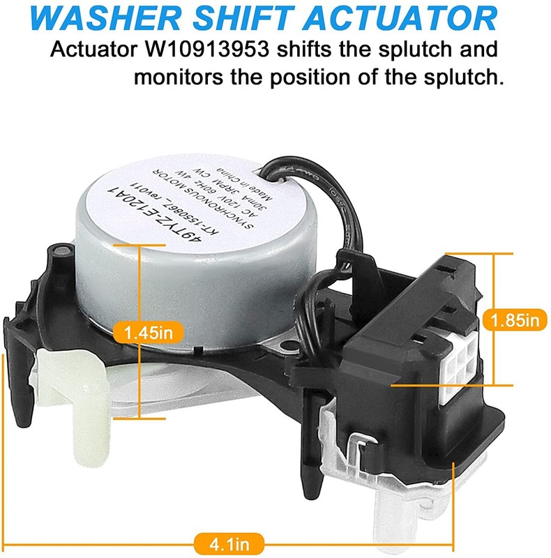 Washer Shift Actuator W10913953 Compatible with Whirlpool Kenmore W10597177 gallery
