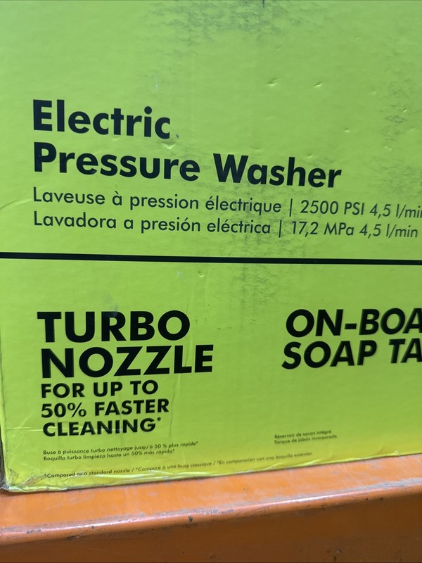 2500 PSI 1.2 GPM High Performance Cold Water Electric Pressure Washer Open Box gallery
