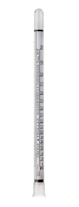 FastRack Name Hydrometer Alcohol 0-200 Proof and 1 Count (Pack of 1), Clear gallery