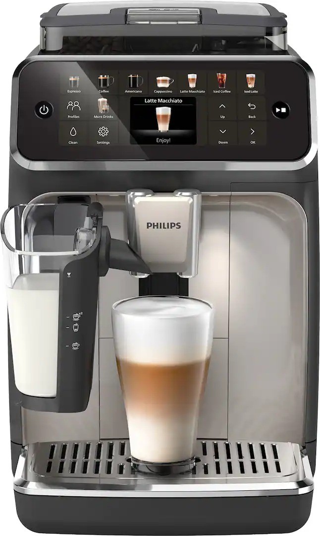 Philips 5500 Series Fully Automatic Espresso Machine with LatteGo - Black/Chrome gallery