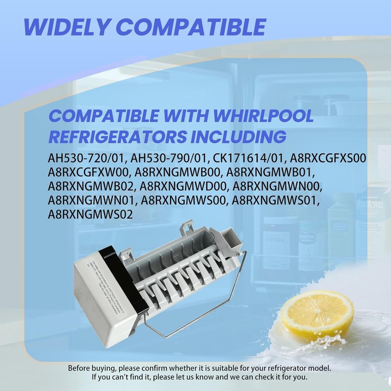 4317943 Icemaker Kit Replacement for Whirlpool Refrigerator W10190965 1857 42103 gallery
