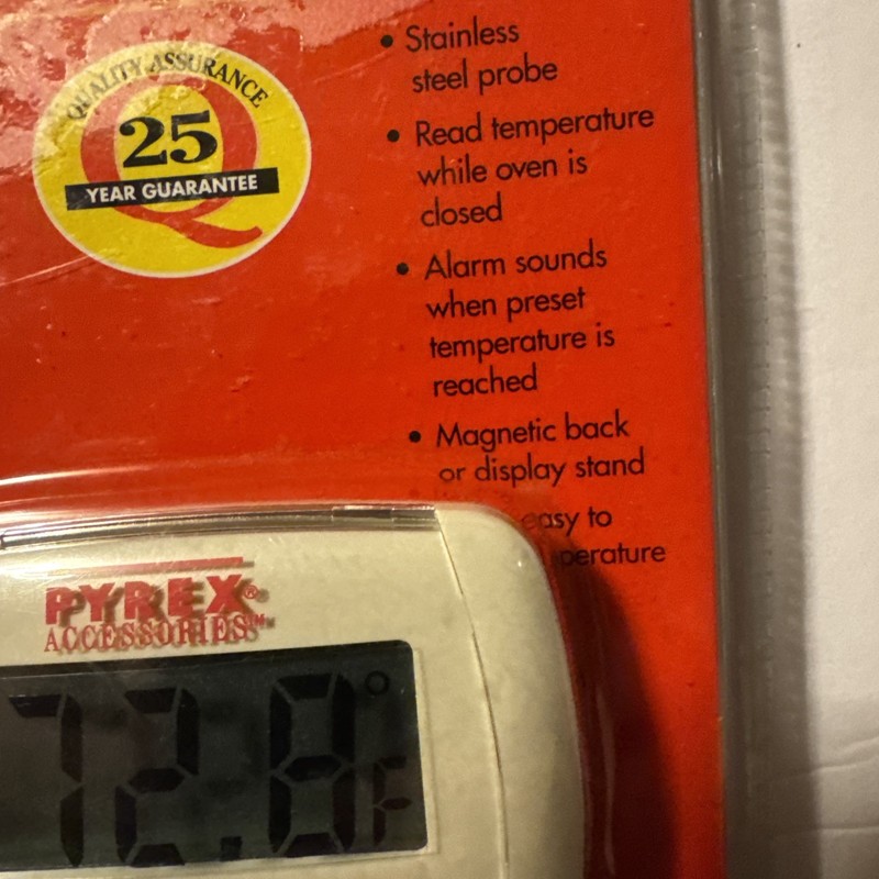 Pyrex Accessories Digital Probe Thermometer Food Oven Robinson NOS SEE INFO PICS gallery