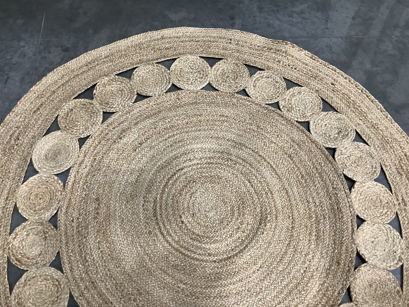 NATURAL 5'-0" x 5'-0" Broken Thread Rug, Reduced Price 1172684031 NFB306A-5R gallery