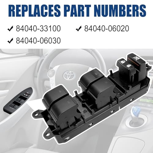 FEXON Front Driver Side Master Power Door Window Switch Compatible with 2010 gallery