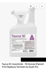 Control Solutions Taurus SC Termiticide/Insecticide Concentrate Liquid 78 fl oz