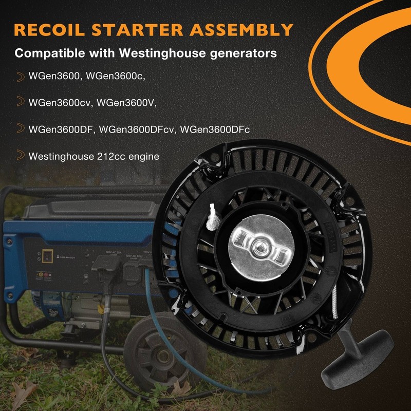 Pull Start Recoil Starter Rewind Part For DuroStar WEN WPX2700 WGen3600 212cc gallery