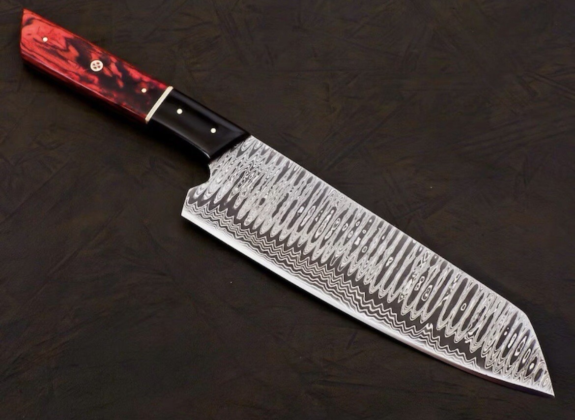 HANDMADE FORGED DAMASCUS STEEL BunkA Chef KNIFE KITCHEN KNIFE WOOD HANDLE gallery