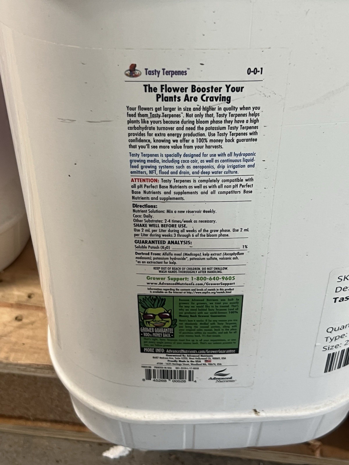 Tasty Terps Advanced Nutrients 23L/6G gallery