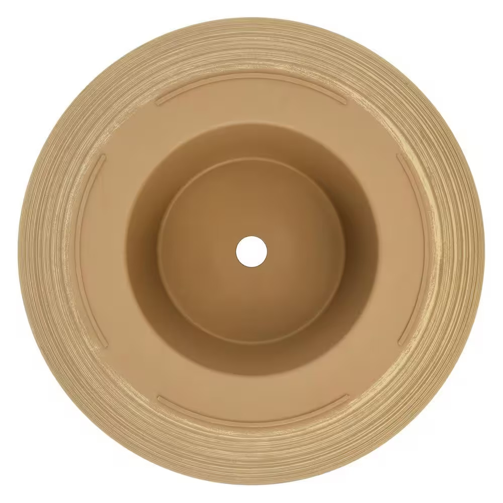 Thatcher Medium Beige Plastic round Planter with Drainage Hole (11.3 In. L X 11. gallery