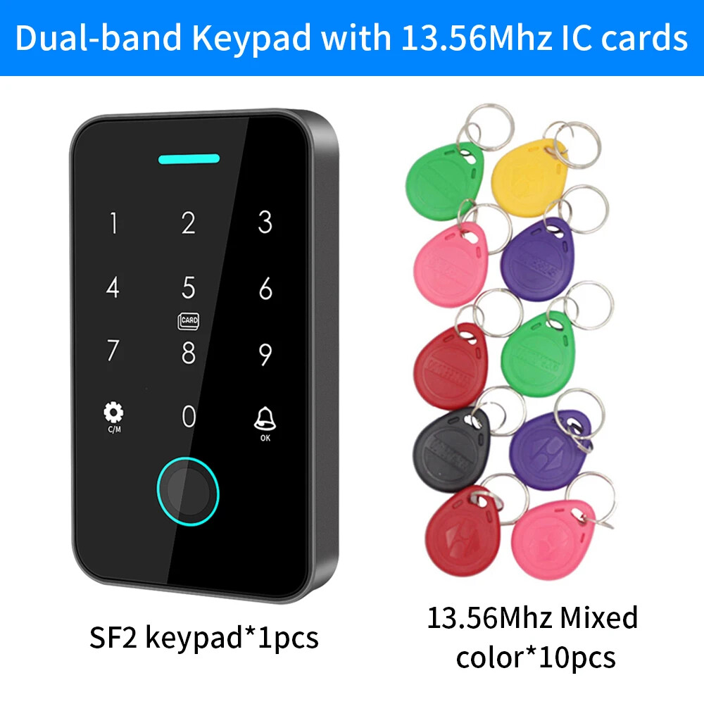 Tuya NFC Bluetooth Backlight Touch RFID 13.56MHz Door Lock Keypad Access IP66 gallery