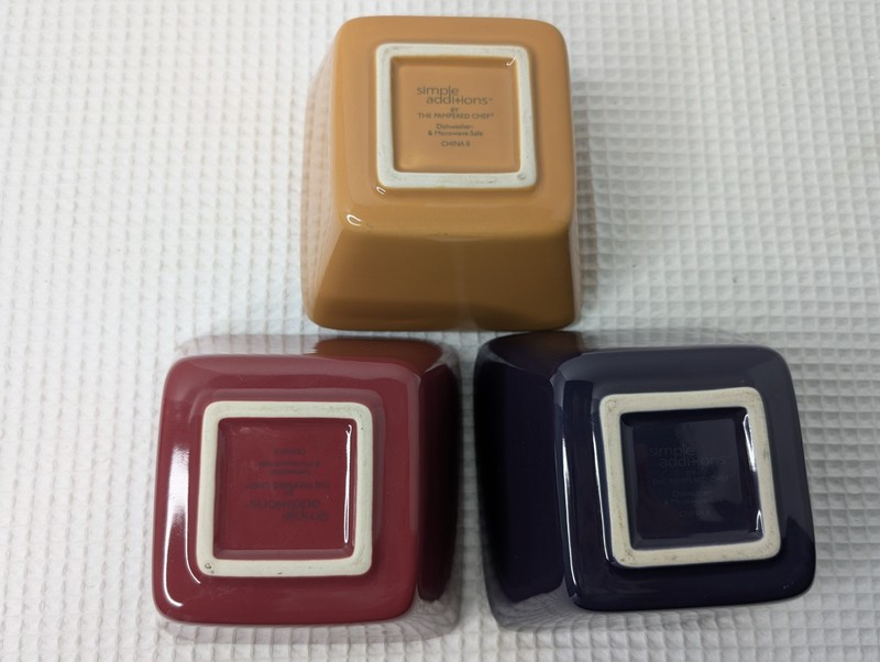 Pampered Chef Simple Additions 4.5" Square 3" Tall Dips Desserts Replacement gallery