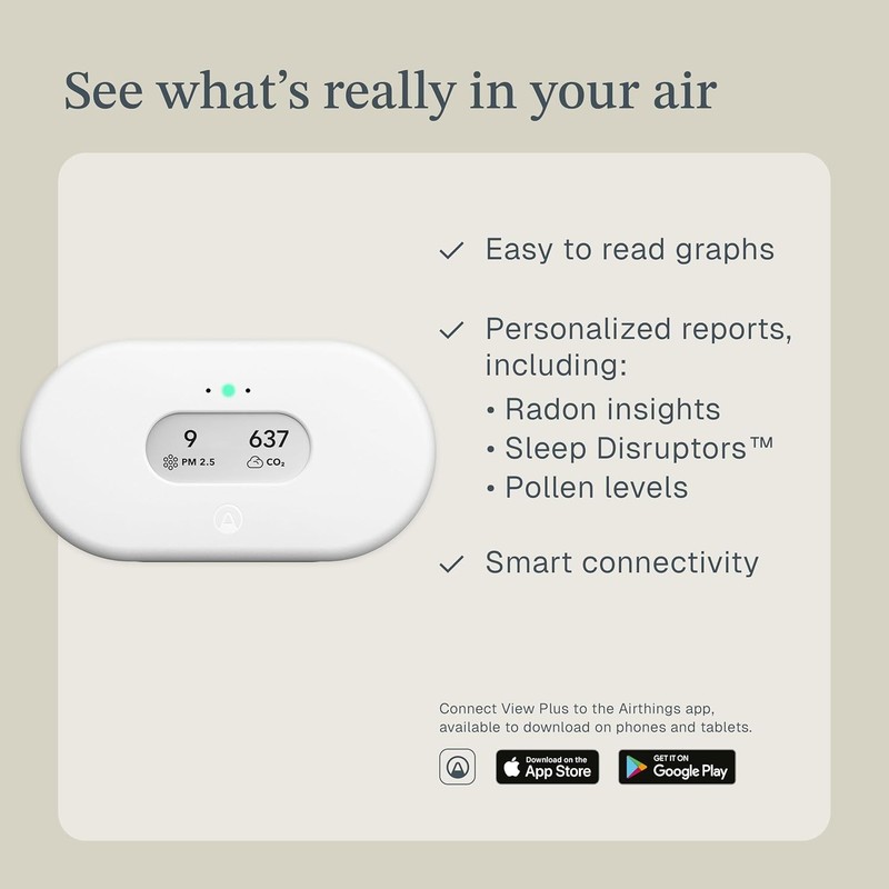 🔥🔥 Airthings 2960 View Plus Radon and Indoor Air Quality Monitor 🔥🔥 gallery
