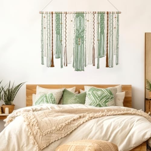 MEIVINES Macrame Wall Hanging Large Wall Art Handmade Woven Tapestry Boho gallery