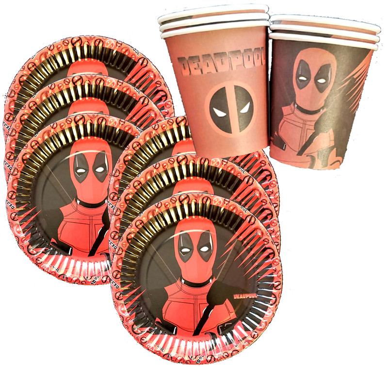 DEADPOOL Cake table Birthday Balloons PARTY balloon supplies decoration banner gallery