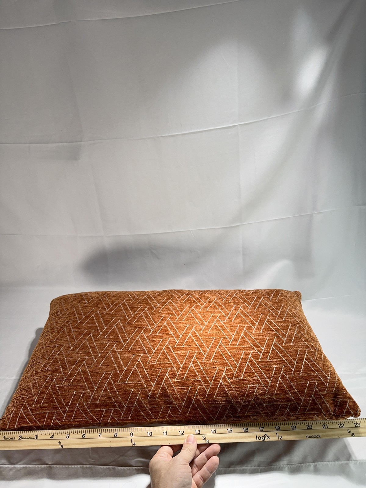 Throw Pillow Orange Rectangle Geometric Contemporary Indoor Decor Non-Standard gallery