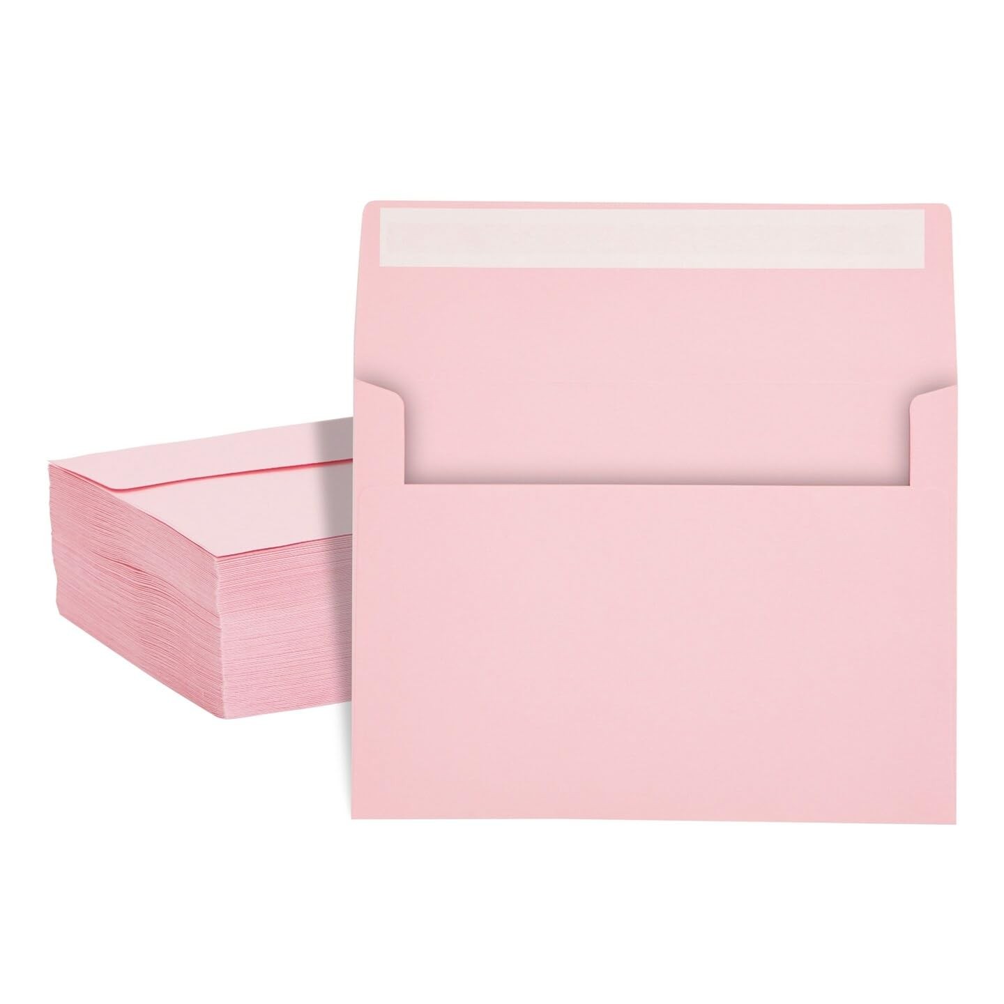 25 PCS Pastel Pink A7 Invitation Envelopes 5 1/4 x 7 1/4 Inch Peel Press 24lb gallery