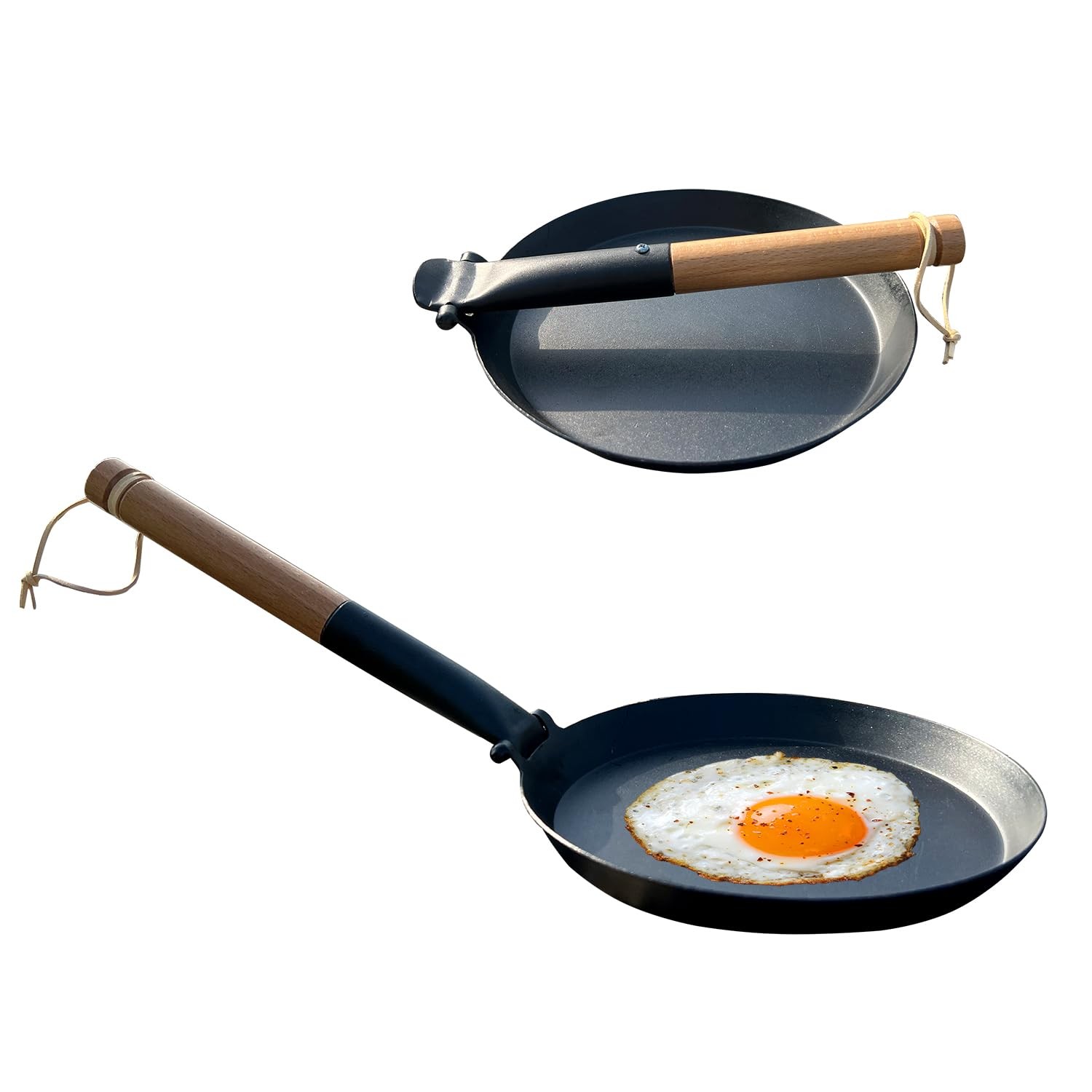 8.2 Inch Cast Iron Pan Folding Detachable Handle Non Stick Skillet Cooking gallery