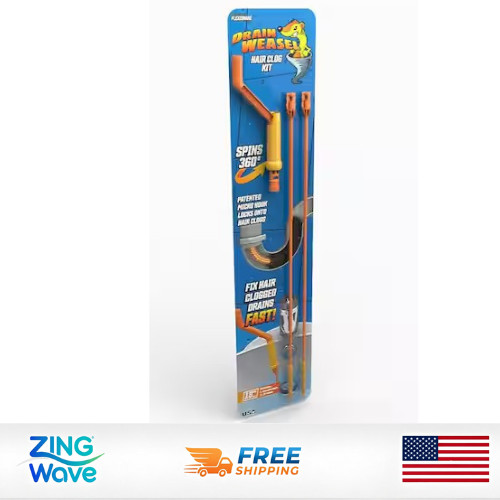 Drain Weasel Hair Clog Remover Tool Kit 3-Piece Drain Snake Cleaner Sink Shower gallery