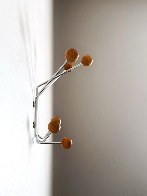 Mid Century Hooks Coat Rack Entryway Organizer Modern Minimalist Wall Art Decor gallery