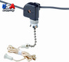 Pull Chain Switch, Single Pole On-Off; 1A-125V T, 3A-125V, 1A-250V; with Two 6 I gallery