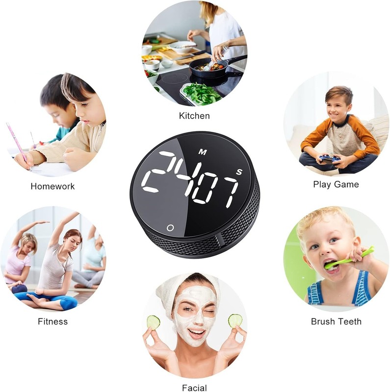 Smart Kitchen Timer with LCD Display - Energy Saving with 365 Days Guarantee gallery