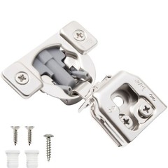 Compact Cabinet Hinge Soft Close 105° Face Frame 1-1/4″ Overlay 6 Way Adjustment
