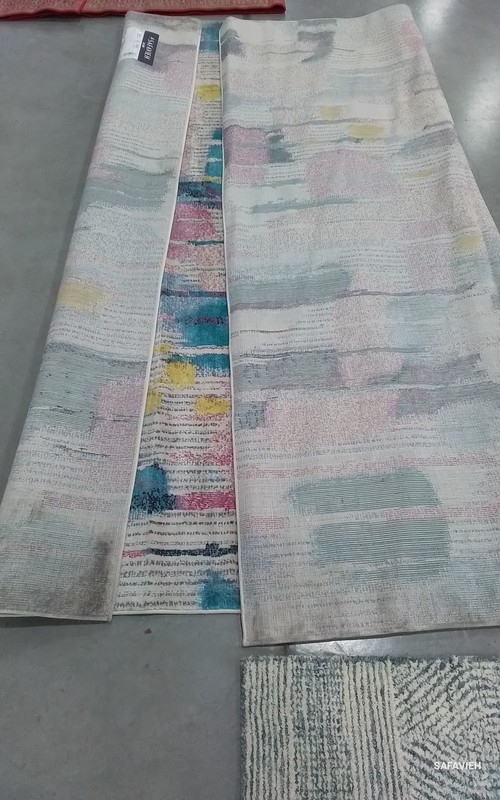 PINK TURQUOISE 8'-0" x 8'-0" Back Stain Rug Reduced Price 1172782170 LLN375U-8SQ gallery