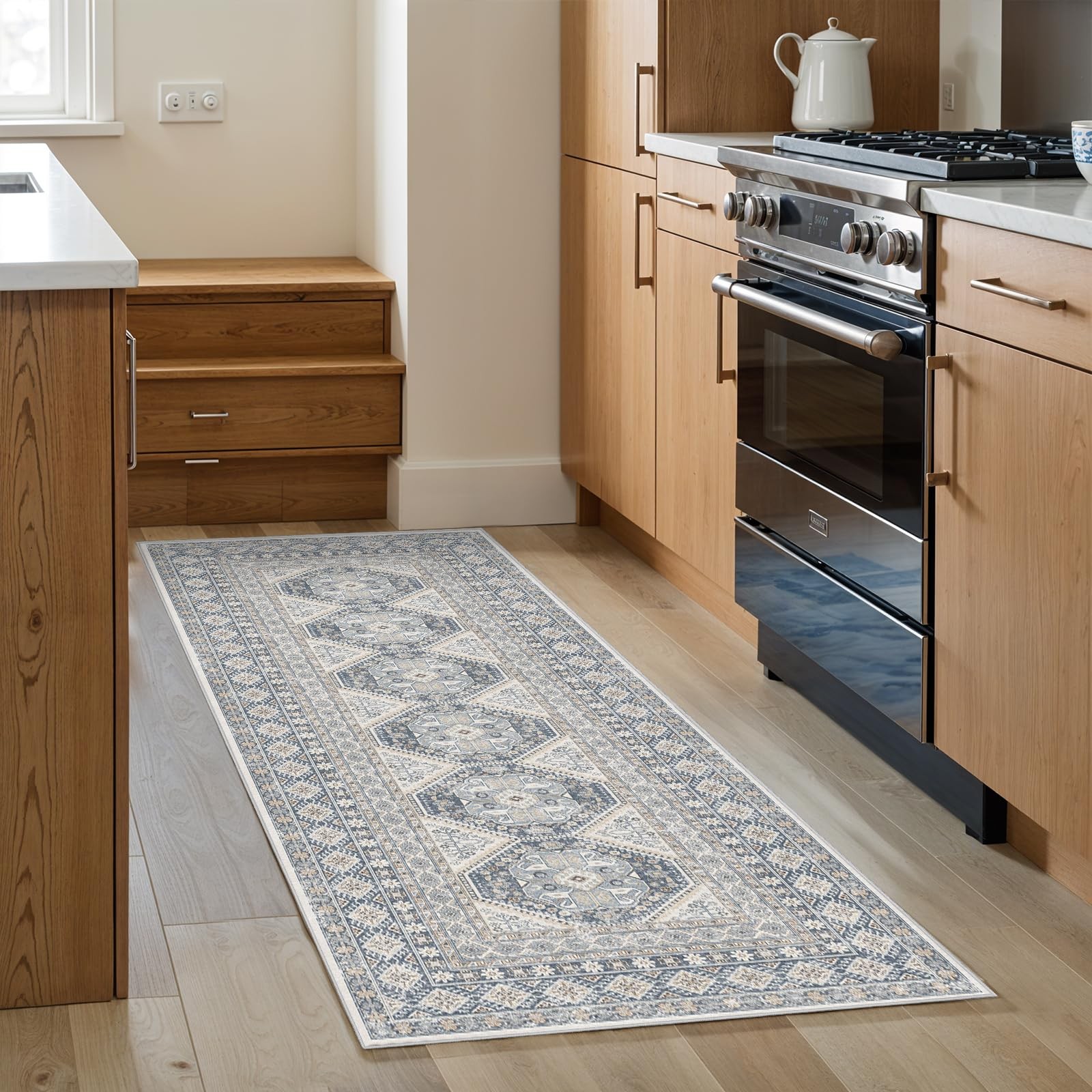 2x5 Runner Rug Kitchen Washable:Oriental Indoor Hallway Runners with Non Slip... gallery