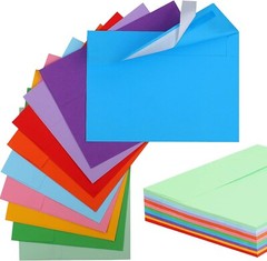 50 Pack Colored Envelopes, 5×7 Envelopes, Card Envelopes A7 Envelopes or 50 Pink