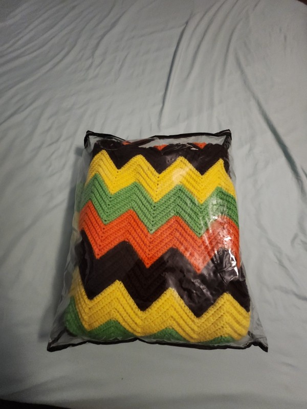 Hand-Crocheted Chevron Blanket gallery