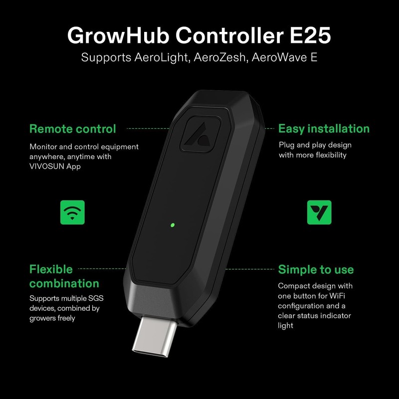 VIVOSUN GrowHub Controller E25, Supports Smart Grow System Devices gallery