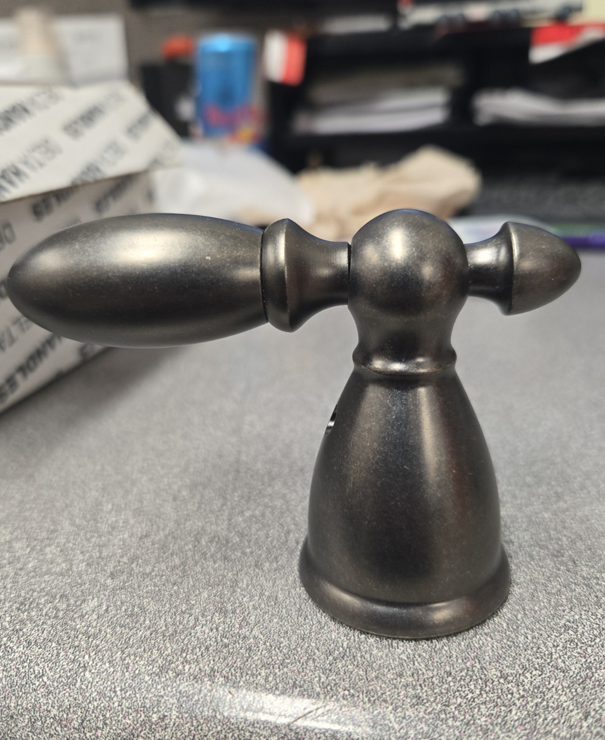 DELTA (H216PT) VICTORIAN STYLE METAL LEVER FAUCET HANDLE IN AGED PEWTER *NEW* gallery