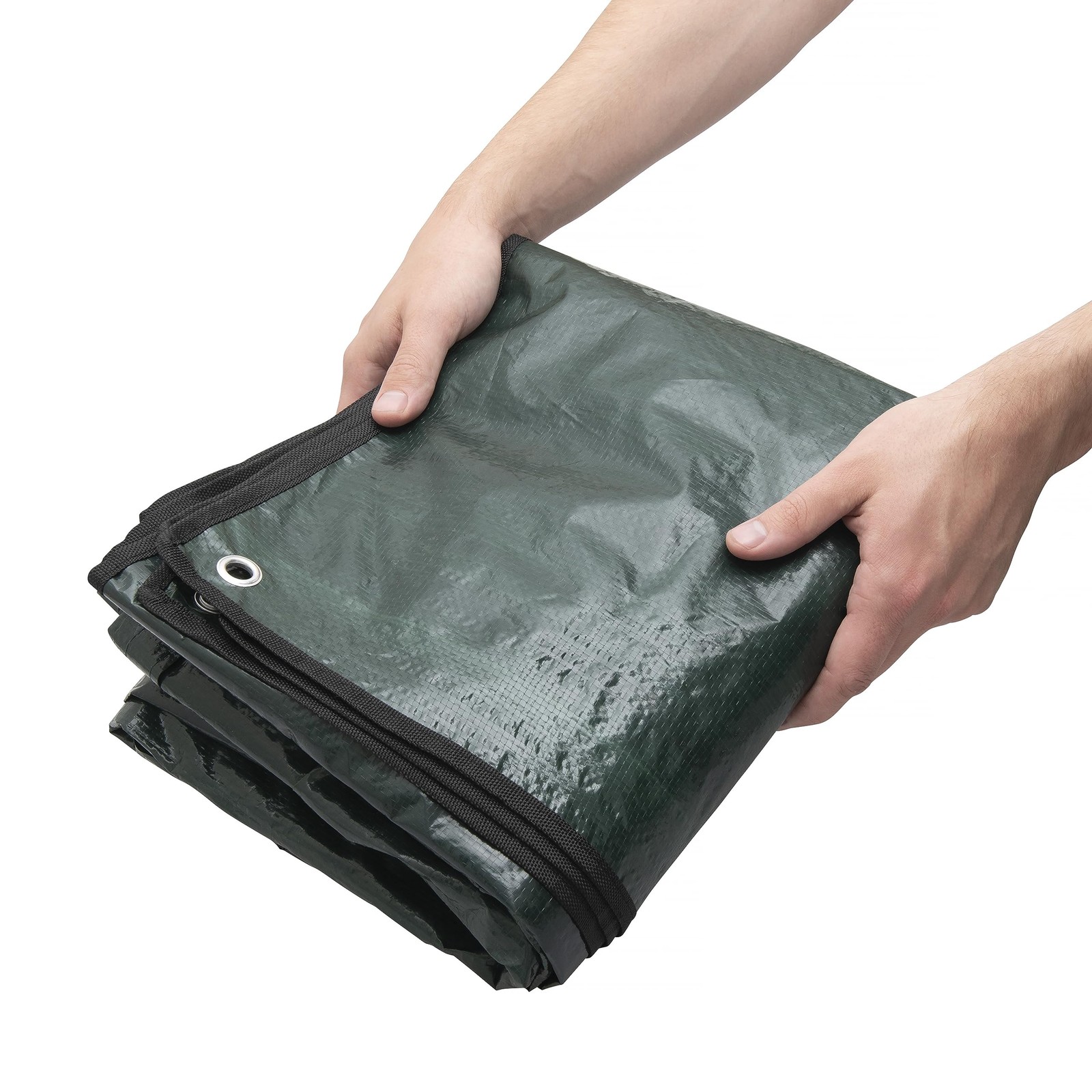 Landscape Tarp 8x8ft - 22 Center Hole to Fasten Around Trees and Shrubs - Com... gallery