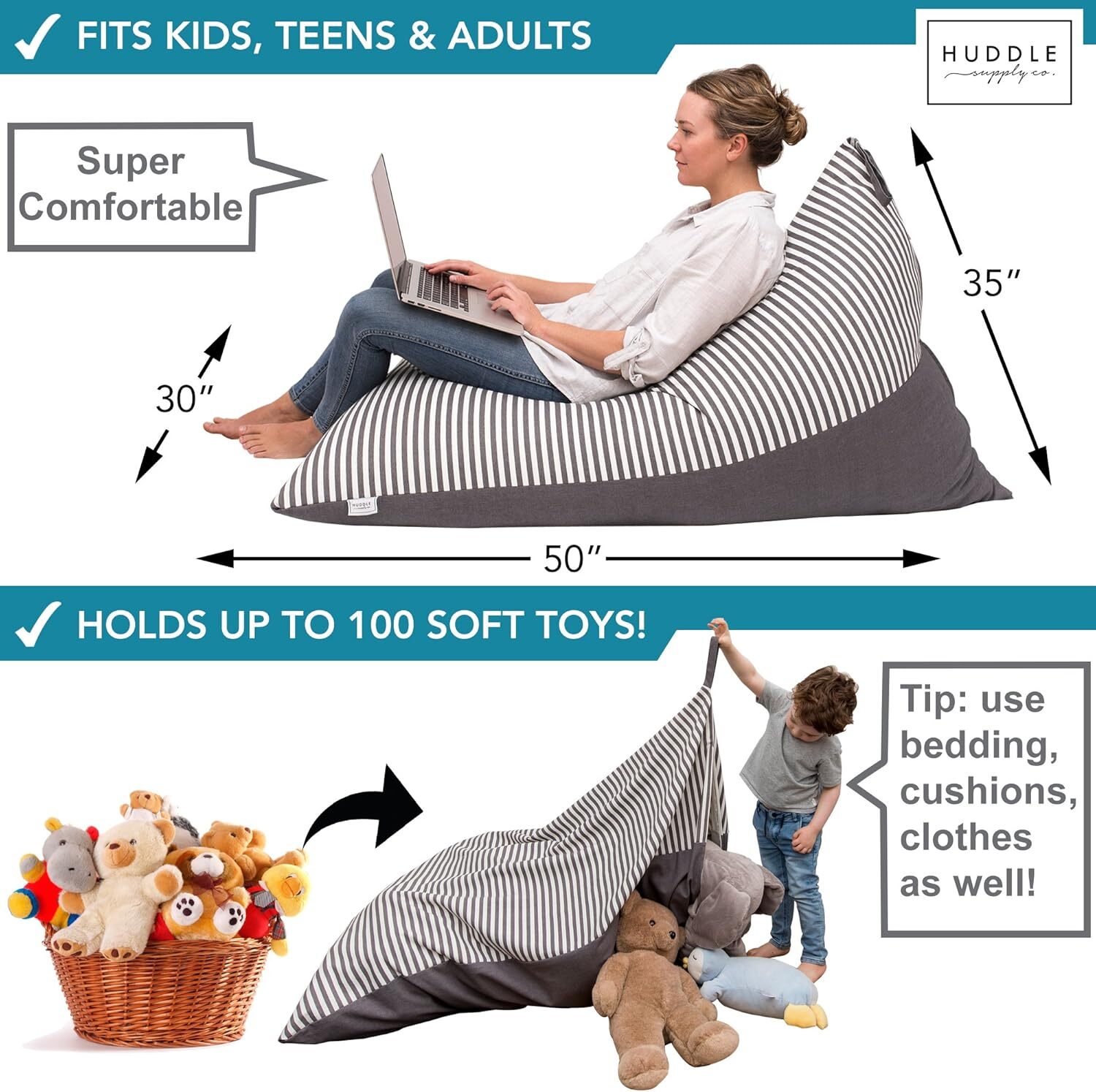 Stuffed Animal Bean Bag Storage Extra Large Beanbag Chair Storage Bean Bag Chair gallery