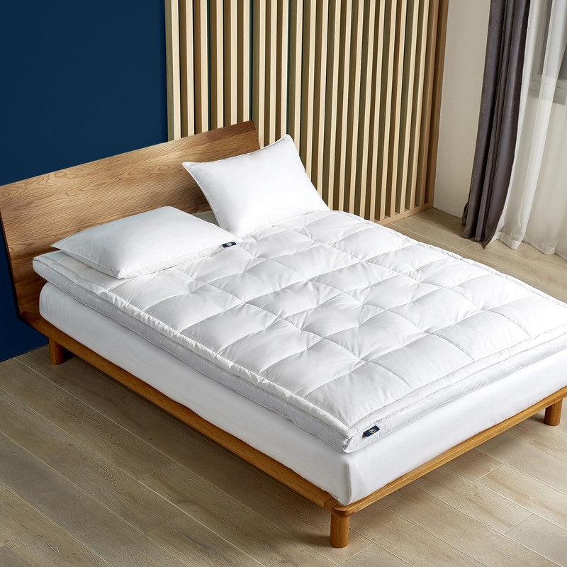 Serta Feather And Down Fiber Pillow Top Mattress Topper Full Size - 233 Thread gallery