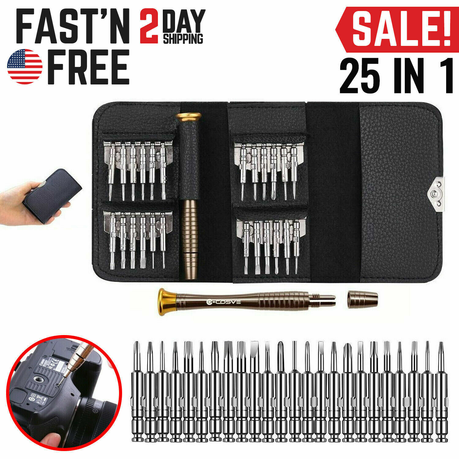 Precision Screwdriver Set Computer Repair Kit Tools Laptop PC Torx Smartphone gallery