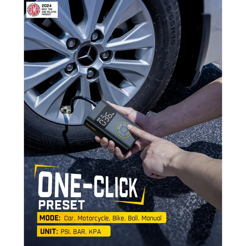 Fanttik X9 Pro Portable Tire Inflator for Compact Car, 1Min Fast Inflate Electri gallery