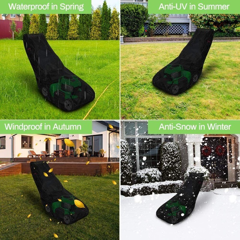 Waterproof Lawn Mower Cover UV Protector Heavy Duty for Push Mower Universal Fit gallery
